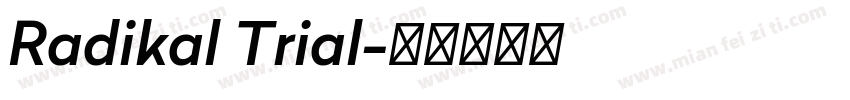 Radikal Trial字体转换